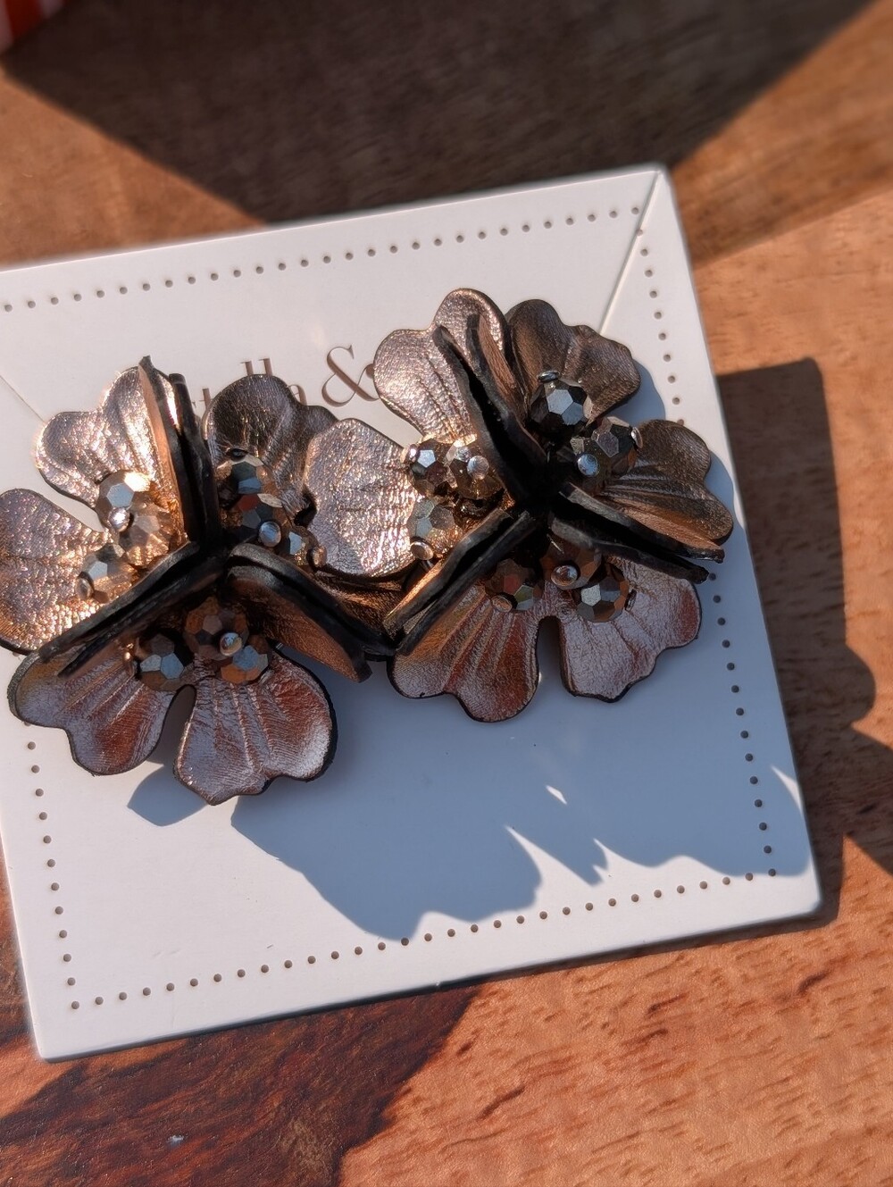 Stella & Dot Flower Earrings